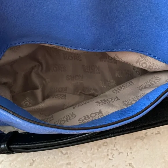 Michael Kors Black and Blue Crossbody Bag - Picture 10 of 14